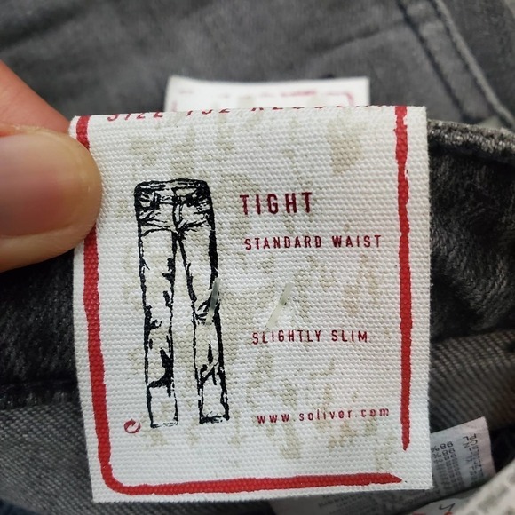 S. Oliver Kimi Tight Standard Waist Slightly Slim Denim Jeans - Picture 13 of 15